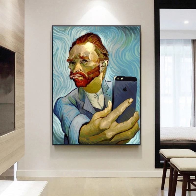 Quadro poster il selfie di Van Gogh 