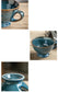 Tazza grande blu in ceramica