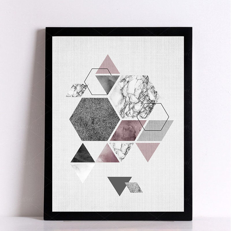 Quadro poster linee geometriche astratte