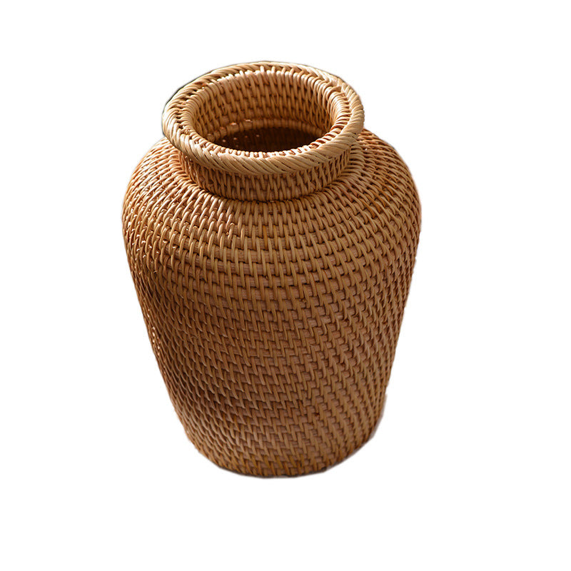 Vaso elegante ed ecosostenibile in rattan