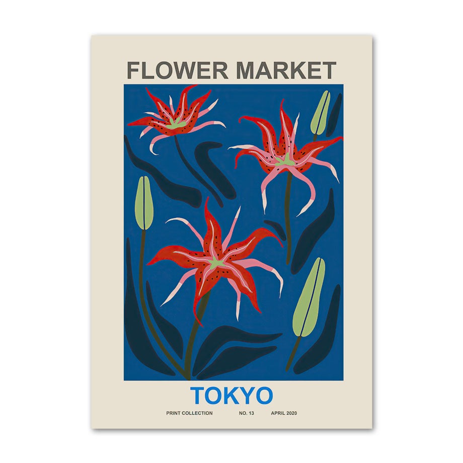 Quadro poster Fiori  "Flower Market"