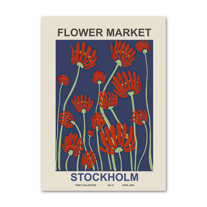 Quadro poster Fiori  "Flower Market"
