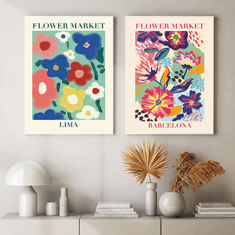 Quadro poster Flower Market, Matisse, Haring, Picasso