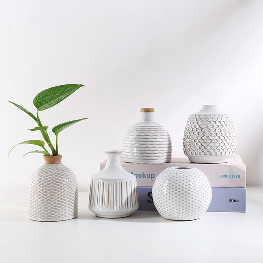 Piccoli vasi eleganti stile nordico in ceramica