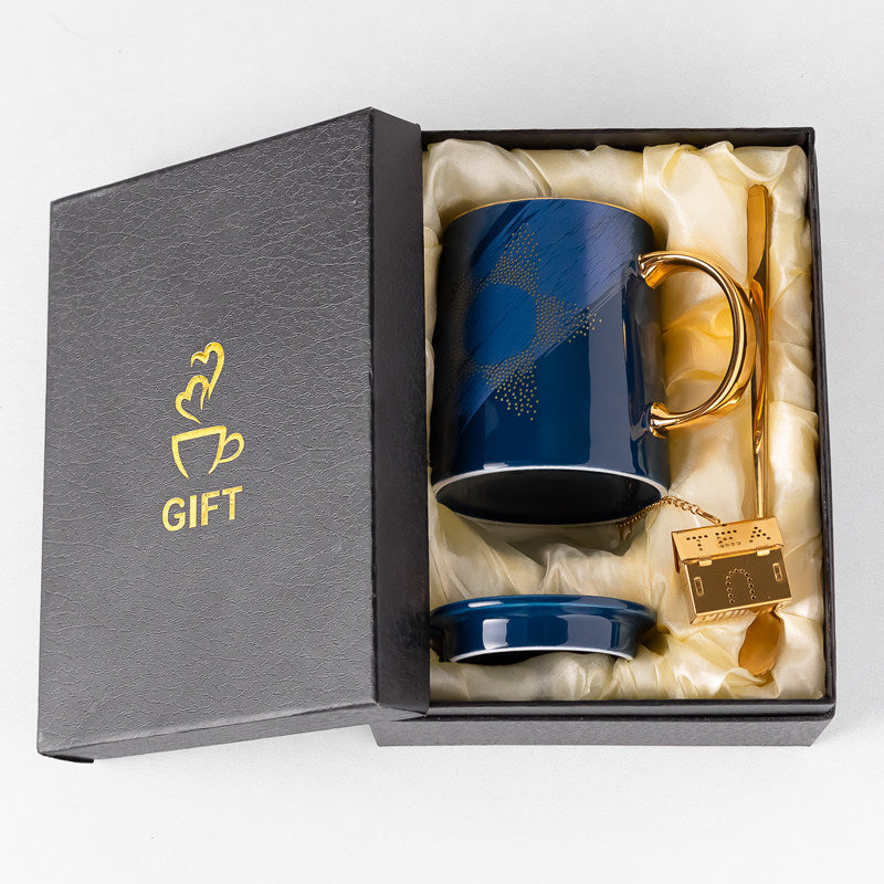 Set di Tazze per Tè in Ceramica: Confezioni Regalo con Cucchiaino e Filtro