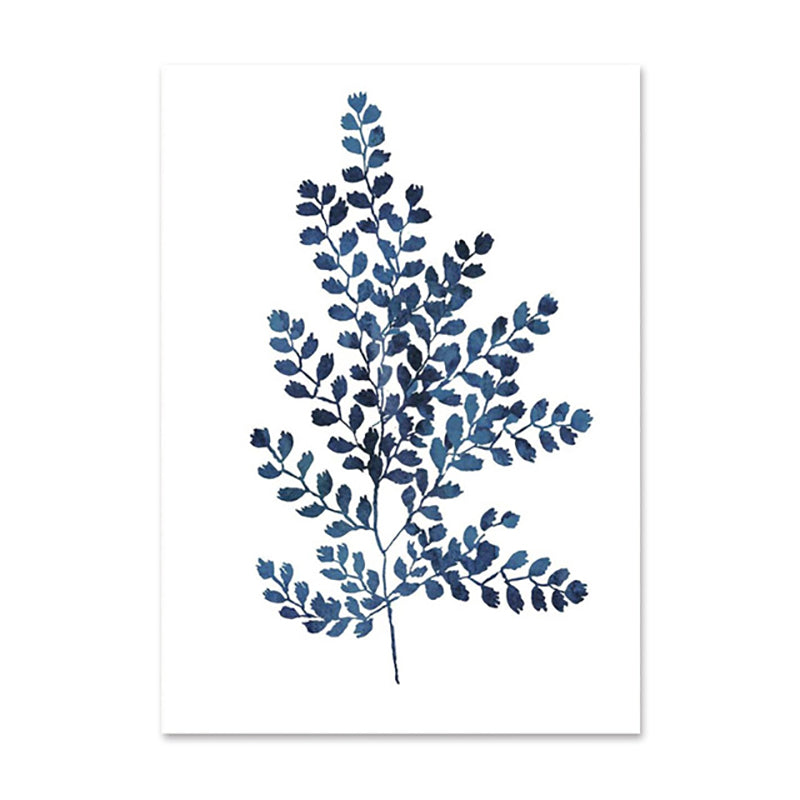 Quadro poster foglie color blu