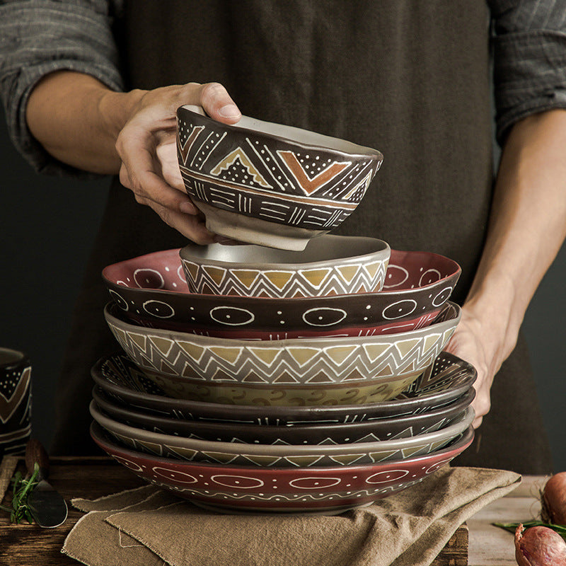 Piatti e ciotole in ceramica design vintage