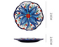 Piatti coloratissimi in ceramica con fiori e forme geometriche 2