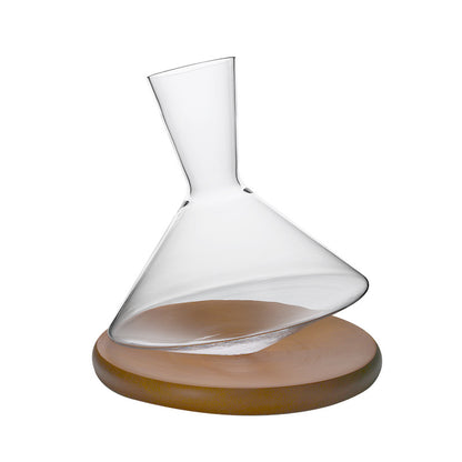 Decanter Balance con base di legno