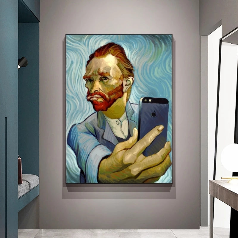 Quadro poster il selfie di Van Gogh 