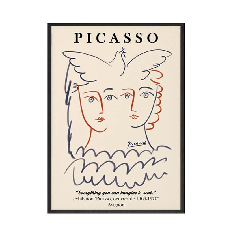 Quadro poster Linee Mix di Picasso e Matisse