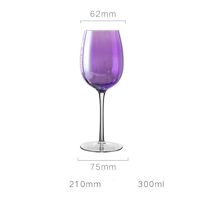 Decanter e Bicchieri di vetro color viola