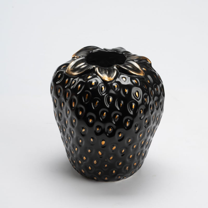 Vaso in ceramica a forma di fragola