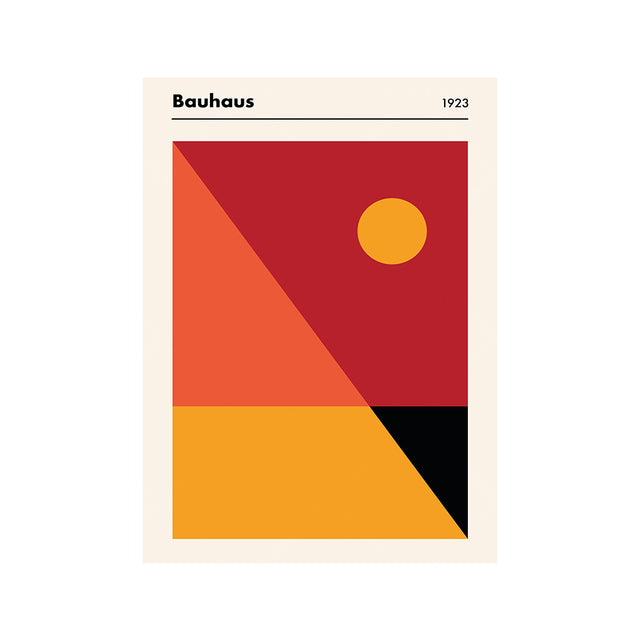 Quadro poster stile Bauhaus
