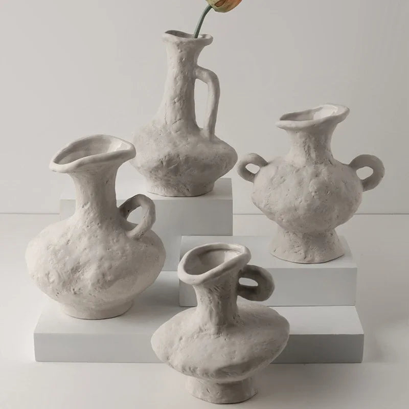 Vaso in ceramica stile rustico "Working progress" 
