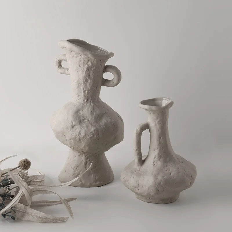 Vaso in ceramica stile rustico "Working progress" 