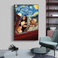 Quadro poster Van Gogh e Monalisa