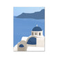 Quadro poste Santorini Grecia 