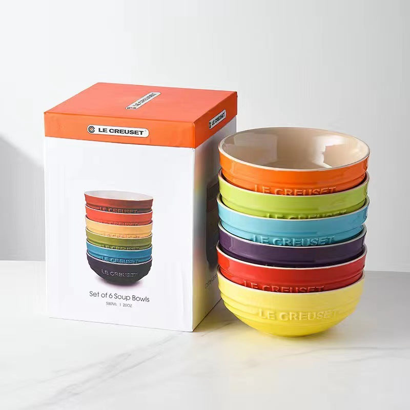 Set di ciotole in ceramica Arcobaleno