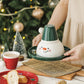 Set ciotola, tazza e piatto con design natalizio