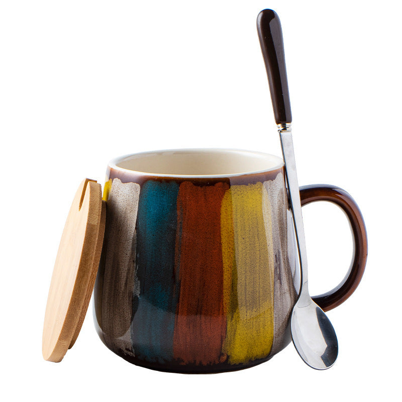 Tazze da caffè in ceramica "Pennellate di Colore"