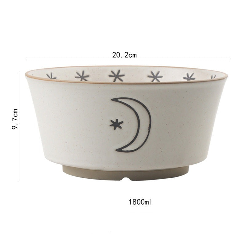 Piatti e ciotole in ceramica stile vintage: Sole e Luna