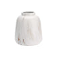 Vaso in ceramica dal design rustico, colore bianco