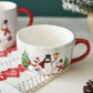 Tazze in Ceramica con Design Pupazzi di Neve per Natale