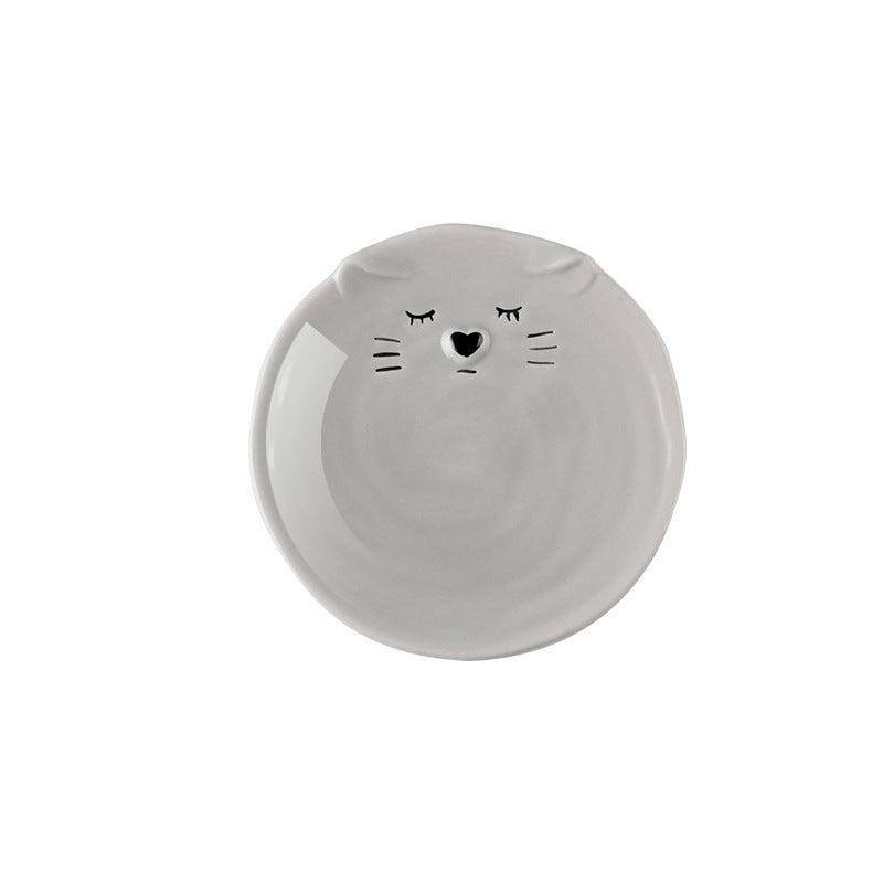 Piatto e Ciotola e Tazza in ceramica Gatto Simpatico