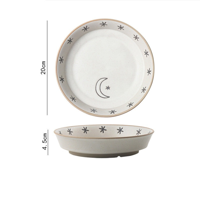 Piatti e ciotole in ceramica stile vintage: Sole e Luna