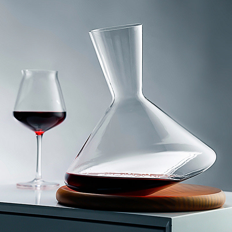 Decanter Balance con base di legno