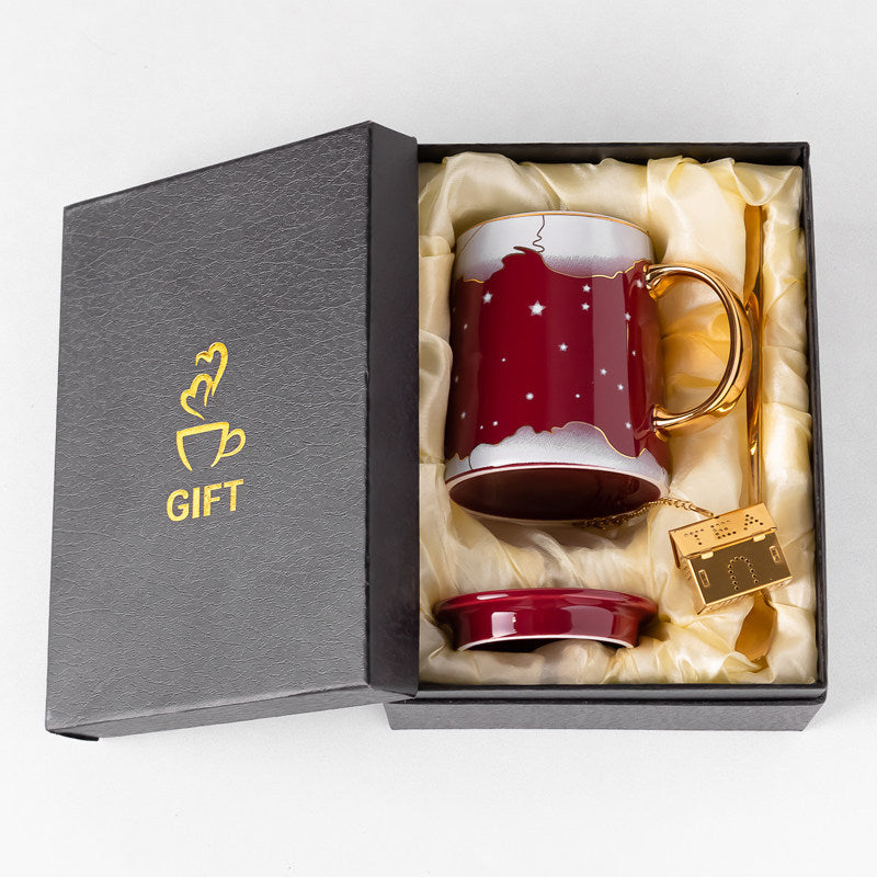 Set di Tazze per Tè in Ceramica: Confezioni Regalo con Cucchiaino e Filtro