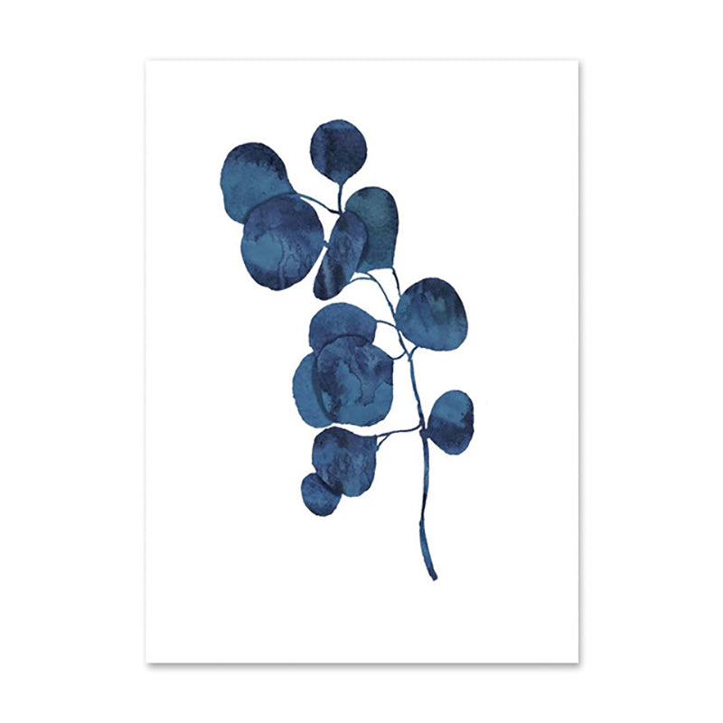 Quadro poster foglie color blu