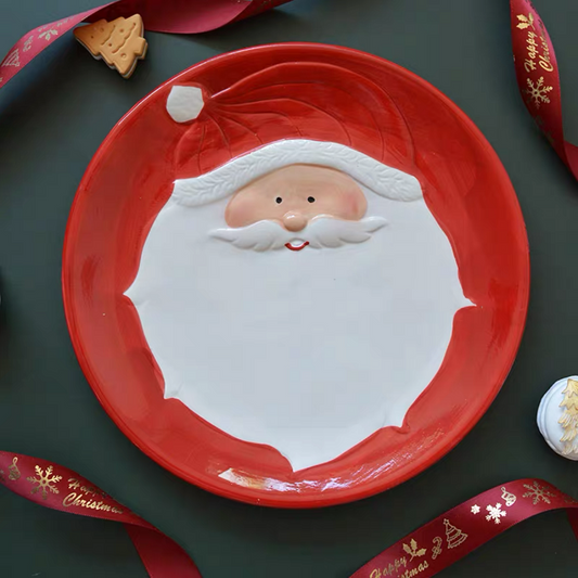 Piatto in ceramica Babbo Natale