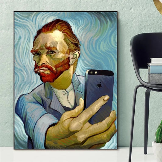 Quadro poster il selfie di Van Gogh 