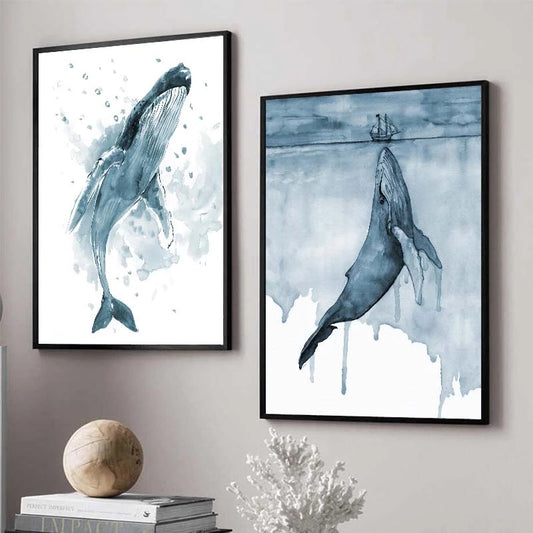 Quadro poster "Balene"