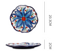 Piatti coloratissimi in ceramica con fiori e forme geometriche 2