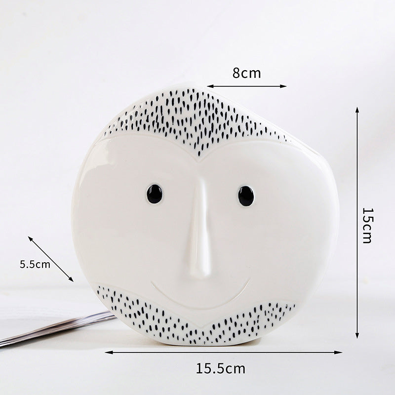 Vaso in ceramica "Il Gufo sorridente"