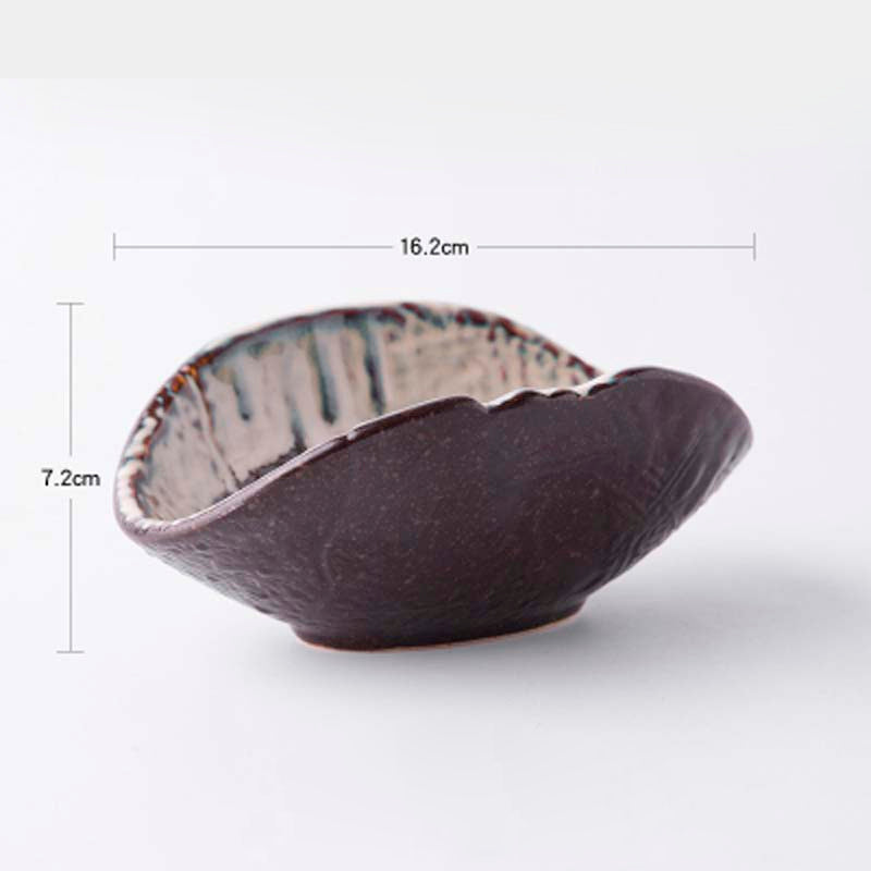 Piatto elegante in ceramica deforme design astratto