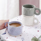 Tazza in ceramica design irregolare realizzata a mano