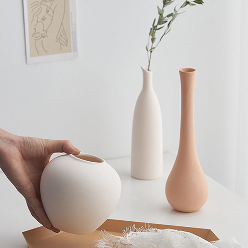 Vasi semplici in ceramica design stile nordico