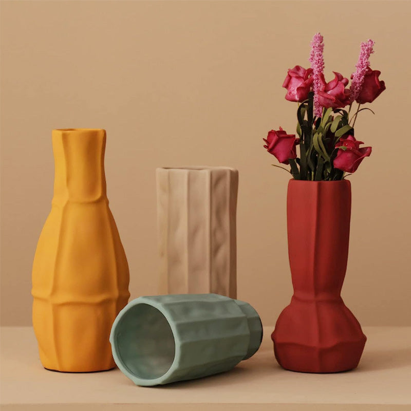 Vasi in ceramica color pastello stile Morandi