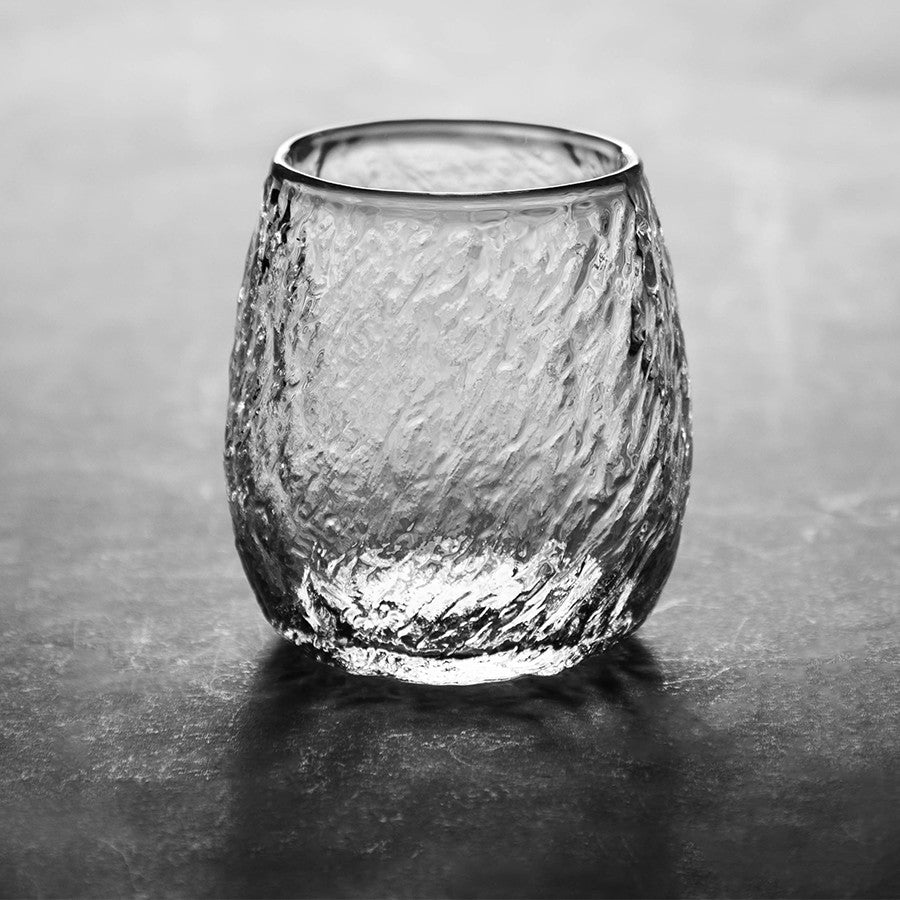 Bicchiere di cristallo effetto ghiaccio