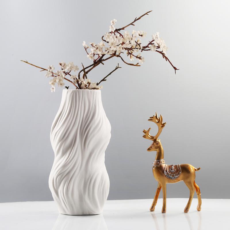 Vaso di ceramica bianco I segni del vento – AllaRicerca Shop
