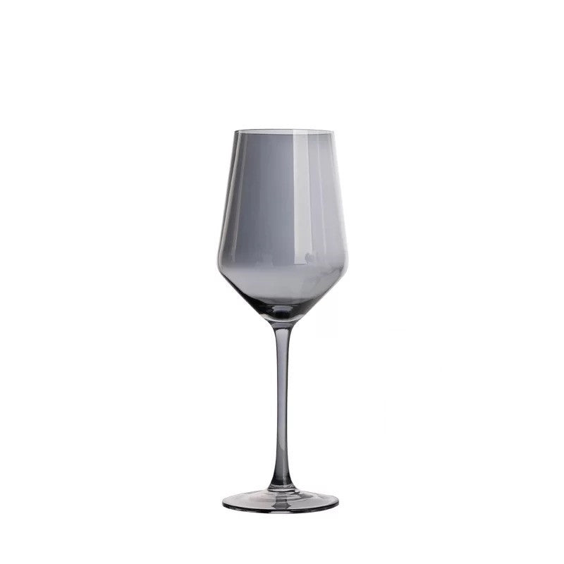 Bicchieri in cristallo color grigio affumicato 