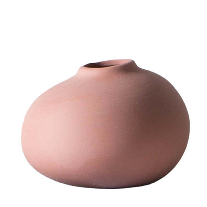 Vaso di ceramica elegante minimalista "sgonfio"