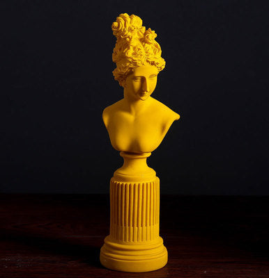Decorazione a forma di busto donna stile classico