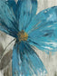 Quadro poster grande fiore turchese