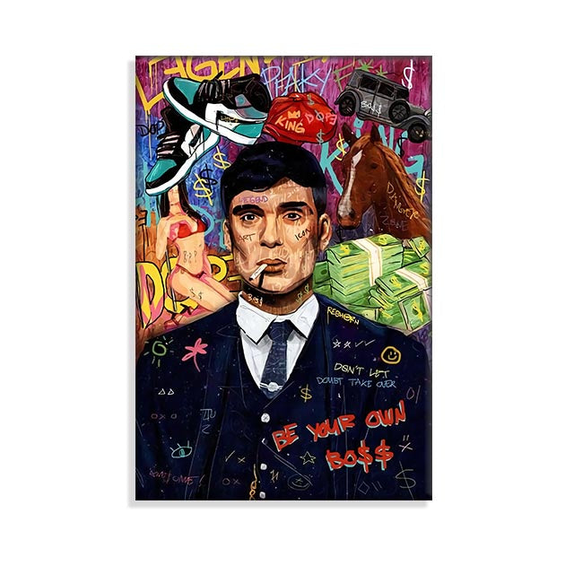 Quadro poster Pop Art Graffiti personaggi film