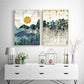 Quadro Poster con Sole, Onde e Mare